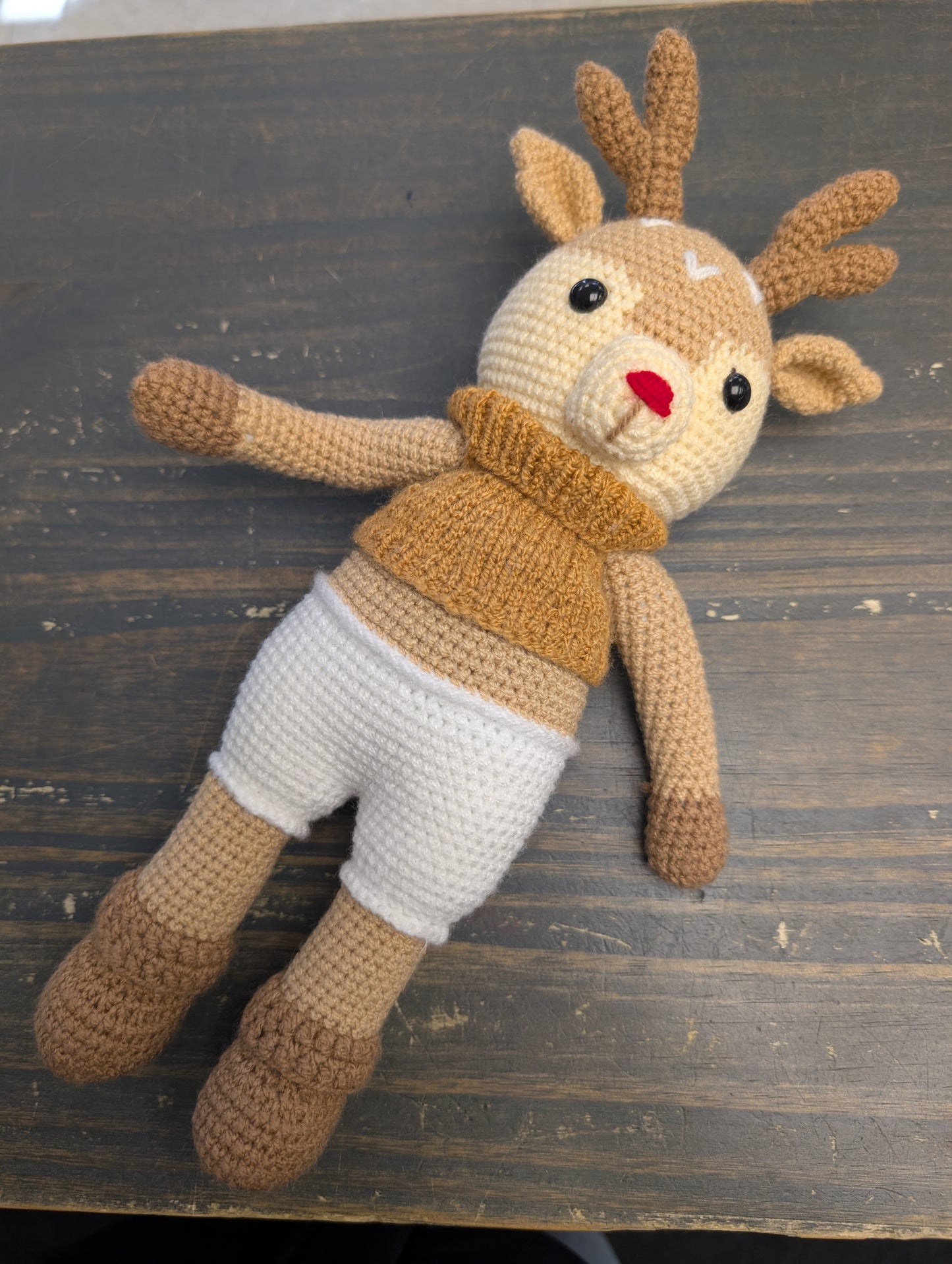 Knitted Reindeer Stuffy