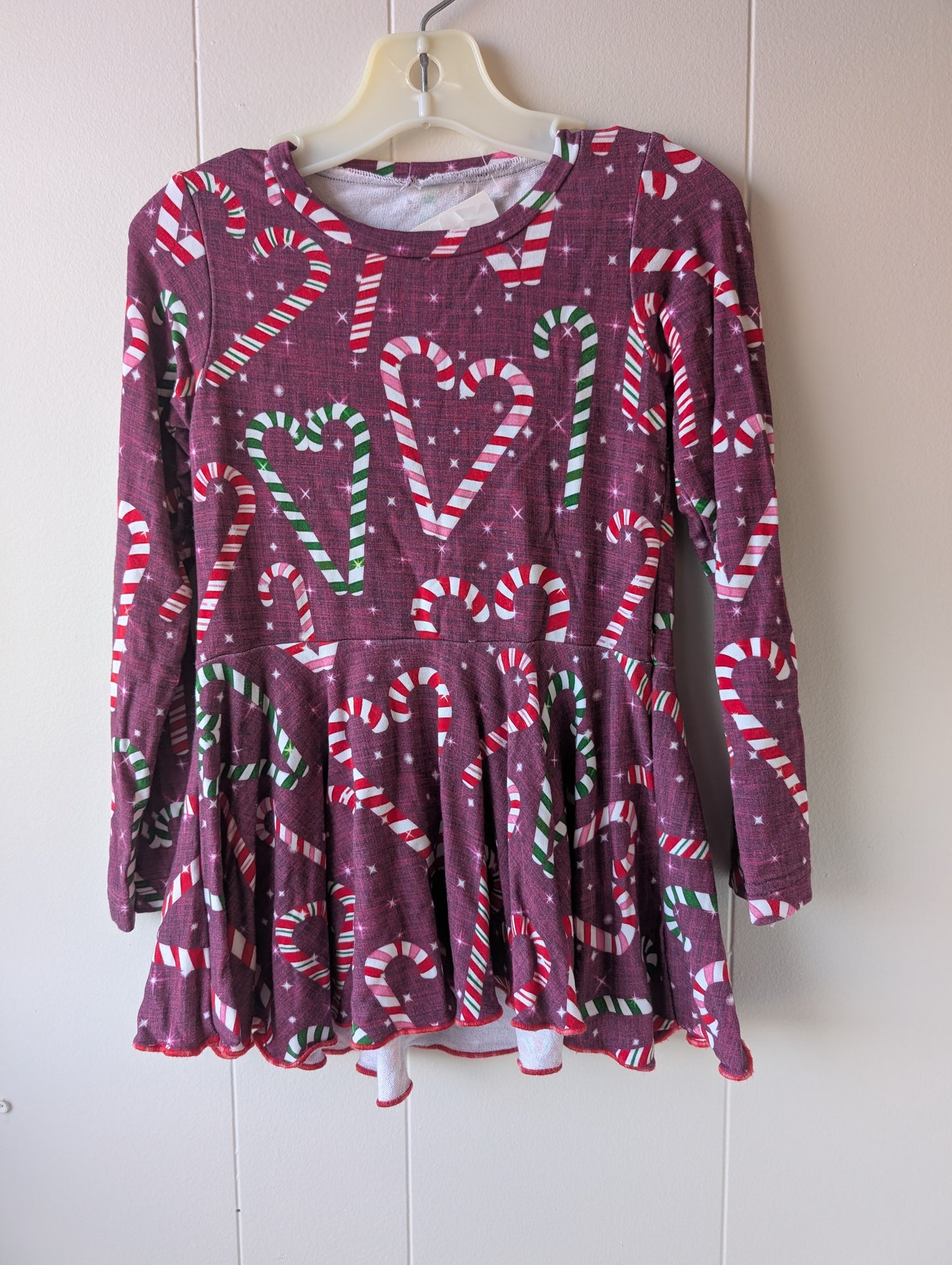 The Bailey Baby Boutique Co Candy Cane Long Sleeve 5 Years